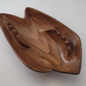 Vintage California Pottery Wood Grain Ashtray